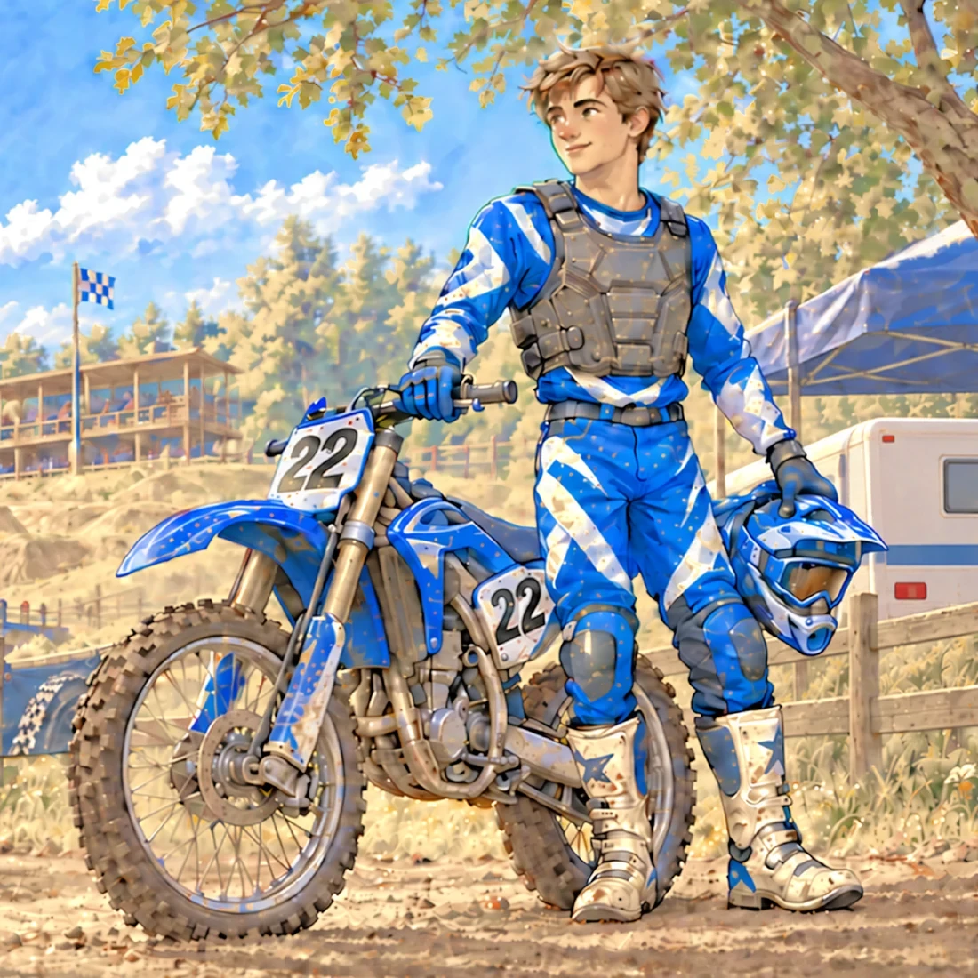 Il mondo illustrato di Tommy, tra gioco e pista da motocross